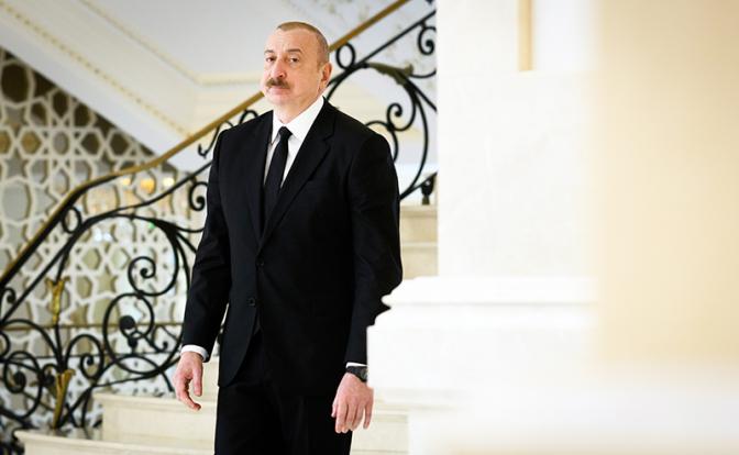 На фото: президент Азербайджана Ильхам Алиев