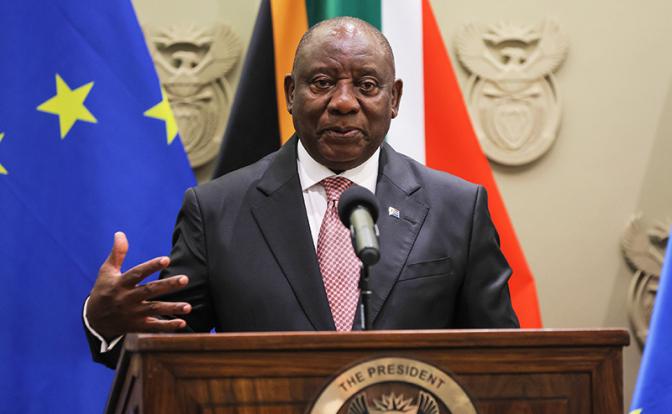 На фото: президент ЮАР Сирил Рамафоса