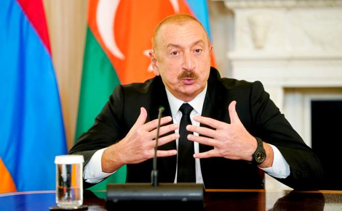 На фото: президент Азербайджана Ильхам Алиев.