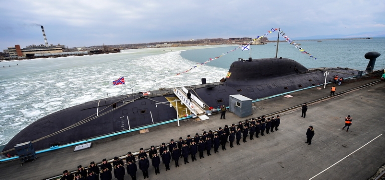 На фото: АПЛ проекта 971У "Щука-Б" К-419 "Кузбасс".