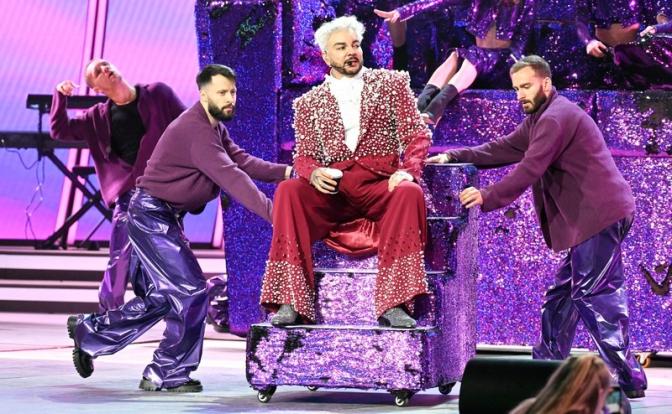 На фото: певец Филипп Киркоров во время репетиции перед началом музыкального фестиваля «Новая волна-2025» в New Wave Hall.