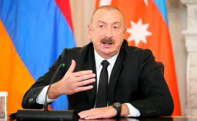 На фото: президент Азербайджана Ильхам Алиев.