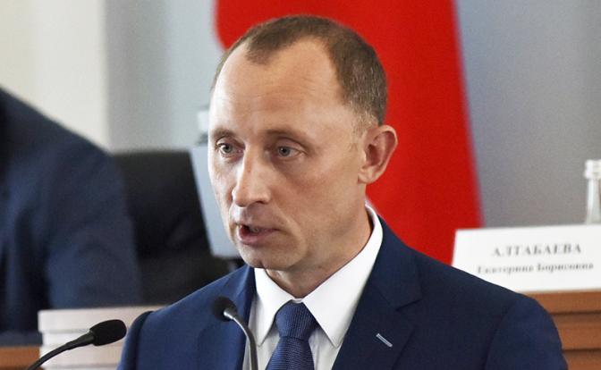 На фото: врио замгубернатора Курской области Владимир Базаров