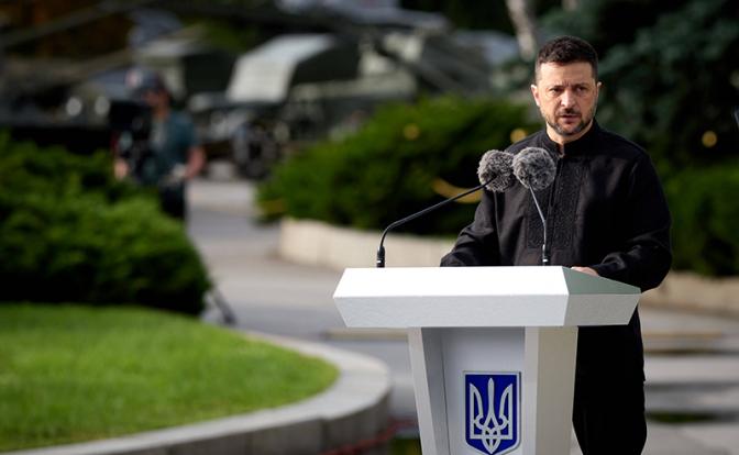 На фото: президент Украины Владимир Зеленский