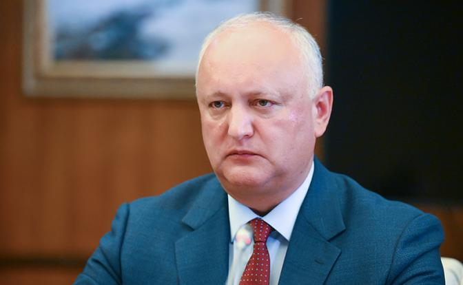 На фото: лидер Партии социалистов Республики Молдова Игорь Додон