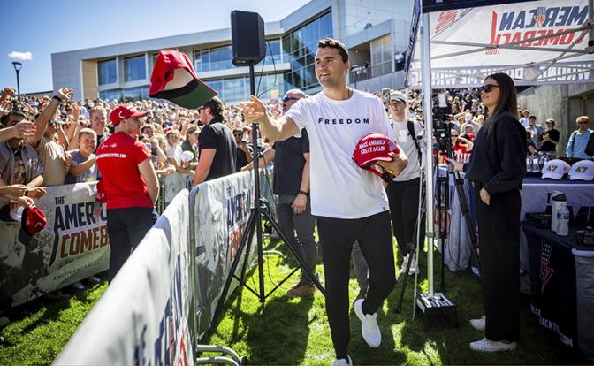 На фото: основатель консервативной организации Turning Point USA Чарли Кирк