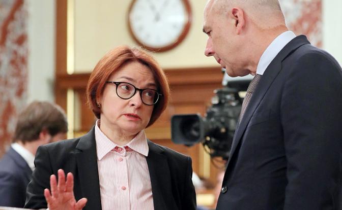 На фото: председатель Банка России Эльвира Набиуллина и министр финансов РФ Антон Силуанов.