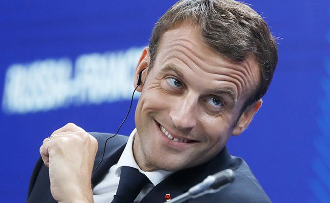 На фото: президент Франции Эммануэль Макрон
