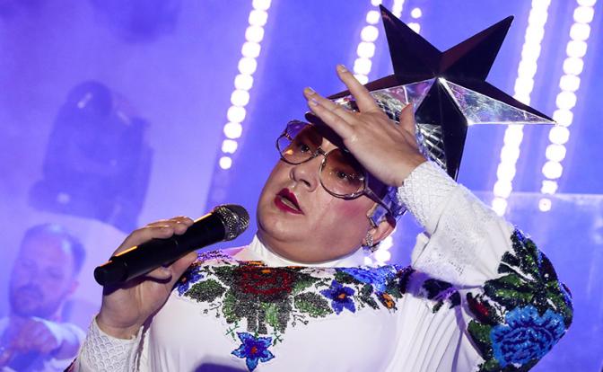 На фото: артист Андрей Данилко (Верка Сердючка)