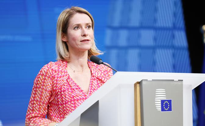 На фото: глава европейской дипломатии Кая Каллас