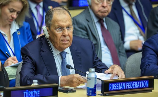 На фото: министр иностранных дел Сергей Лавров РФ на 80-й сессии Генеральной Ассамблеи ООН