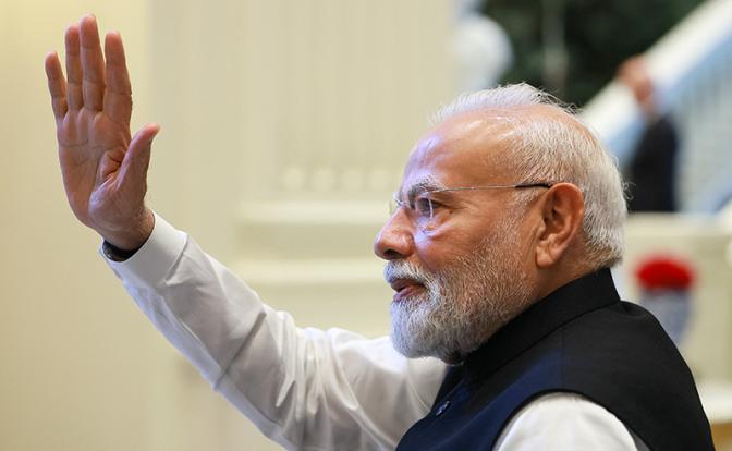 На фото: премьер-министр Индии Нарендра Моди