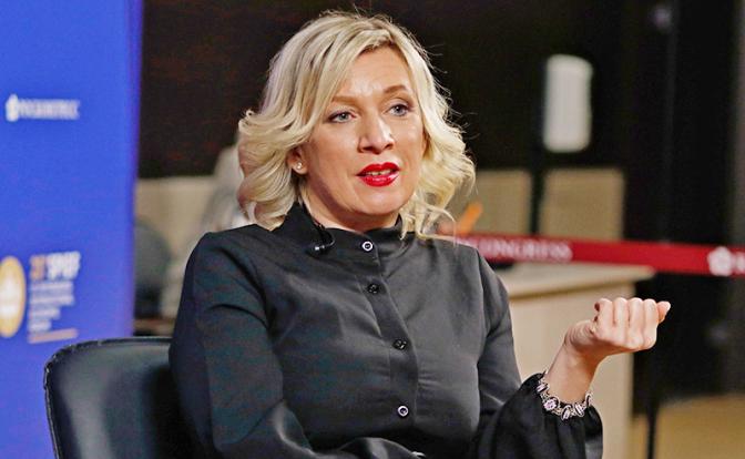 На фото: официальный представитель МИД РФ Мария Захарова.