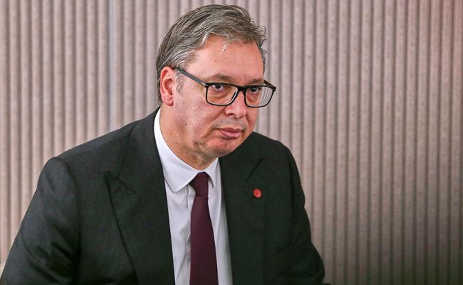 На фото: президент Сербии  Александр Вучич