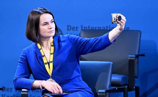 На фото: белорусский оппозиционер Светлана Тихановская.