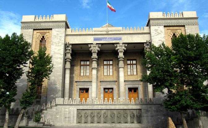 На фото: здание министерства иностранных дел Ирана.