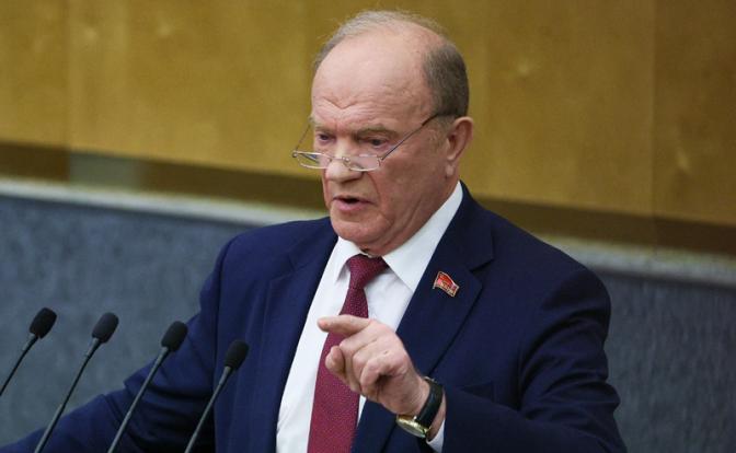 На фото: лидер КПРФ Геннадий Зюганов