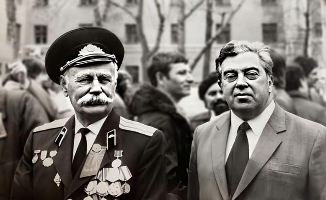 На фото: югославский антифашист, офицер Советской Армии Милован Ковачевич и инженер-конструктор Михаил Злотник