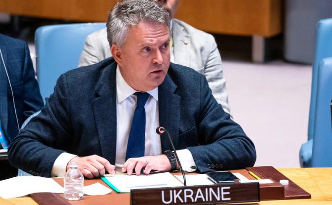 На фото: постоянный представитель Украины при ООН Сергей Кислица.
