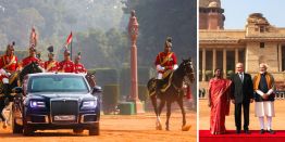 Визит Путина в Индию: "Летающий Кремль", "русский зверь на колесах", подарки, прием, меню ужина. Яркие фото