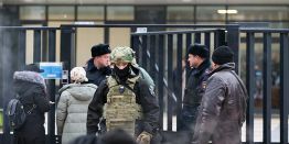 Обстановка на месте нападения ученика на школу в Одинцове