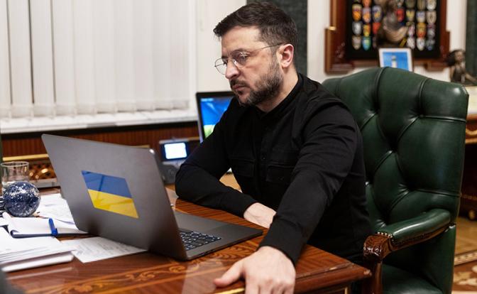 На фото: президент Украины Владимир Зеленский