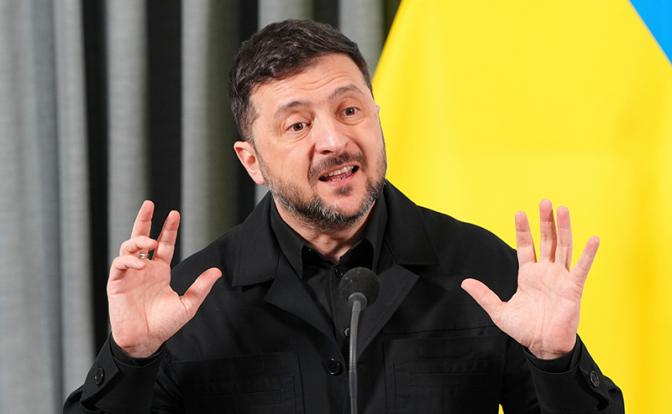 На фото: президент Украины Владимир Зеленский