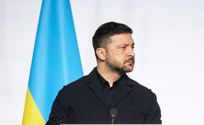 На фото: президент Украины  Владимир Зеленский