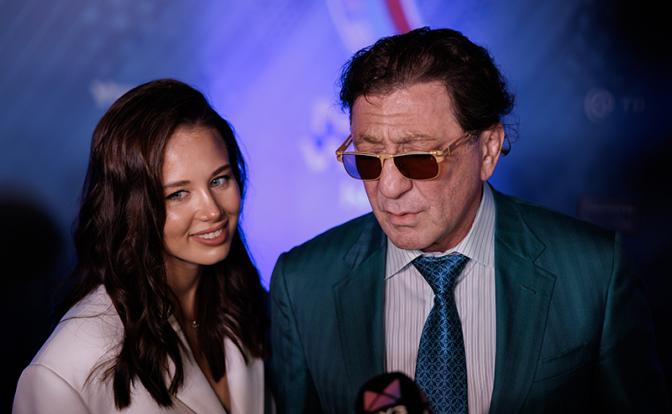 На фото: певец Григорий Лепс и Аврора Киба