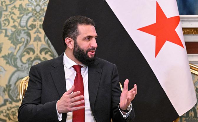На фото: временный президент Сирии Ахмед аш-Шараа