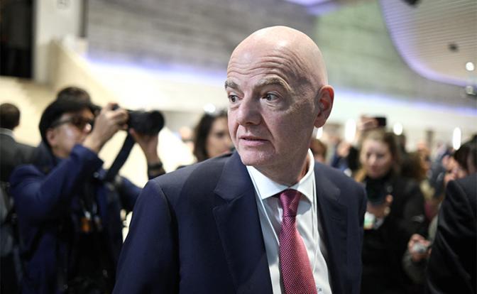 На фото: президент ФИФА Джанни Инфантино.