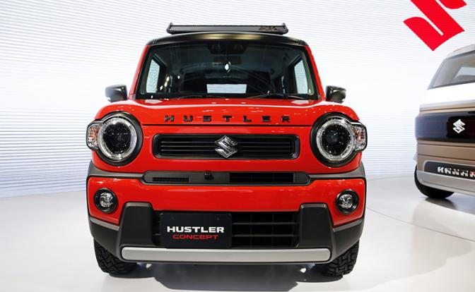 На фото: автомобиль Suzuki Hustler