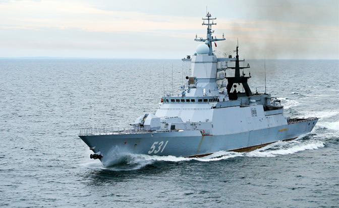 На фото: корвет Балтийского флота (БФ) "Стойкий".