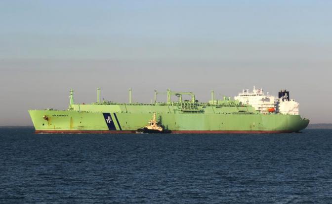 На фото: российский газовоз «Арктик Метагаз»