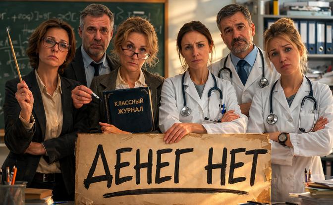 Чиновники считают, что врачи и учителя дико жируют за счет региональных бюджетов – поэтому и экономию начали с них