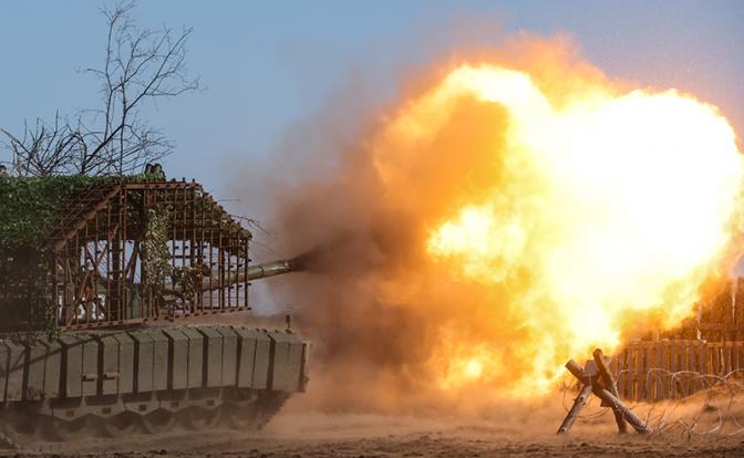 Огненный вал в Константиновке: Сожжен танк Leopard 2A6, «Горынычи» из ФСБ расстреляли укро-ДРГ 