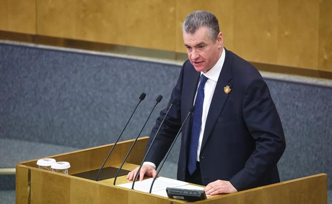 На фото: лидер ЛДПР Леонид Слуцкий