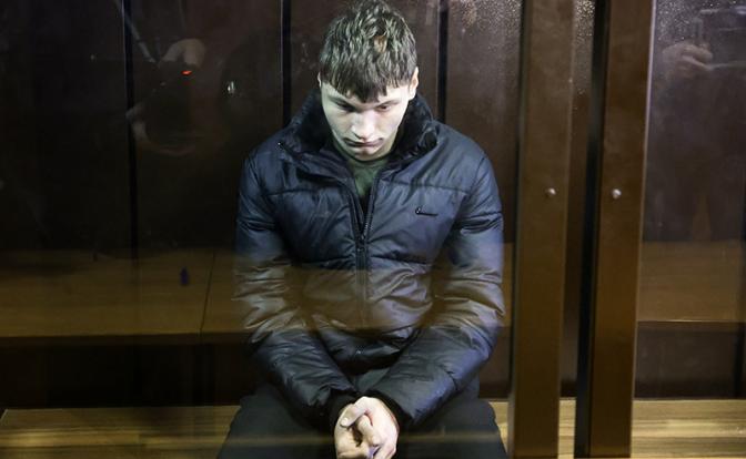 На фото: футболист Даниил Секач, обвиняемый в убийстве женщины на северо-западе Москвы