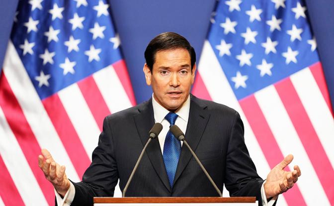 На фото: государственный секретарь США Марко Рубио