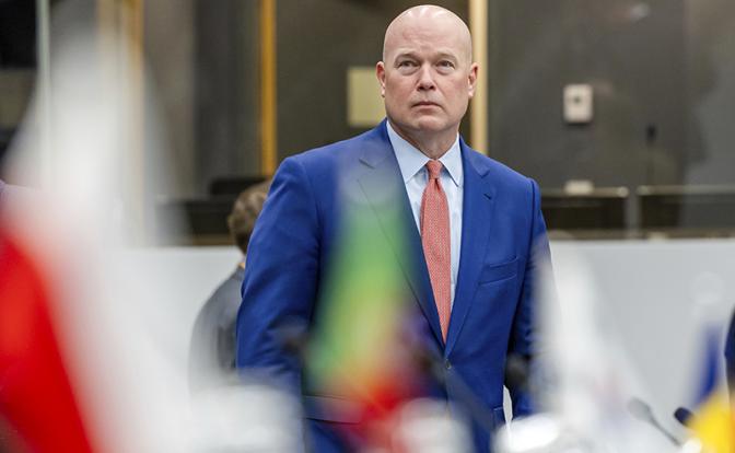 На фото: постоянный представитель США при НАТО Мэттью Уитакер