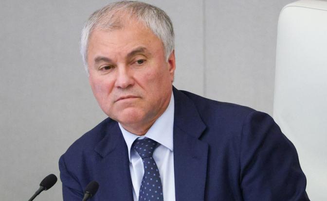 На фото: председатель Госдумы Вячеслав Володин.