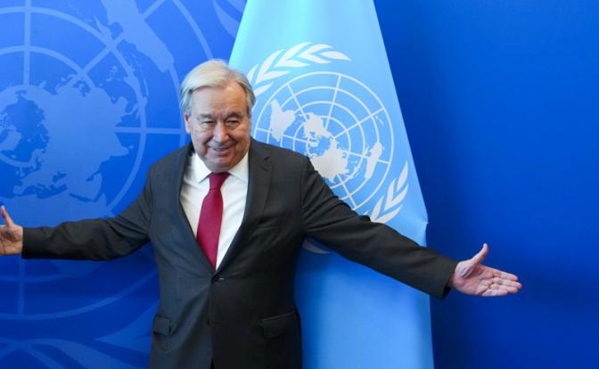 На фото: генеральный секретарь ООН Антониу Гутерриш.