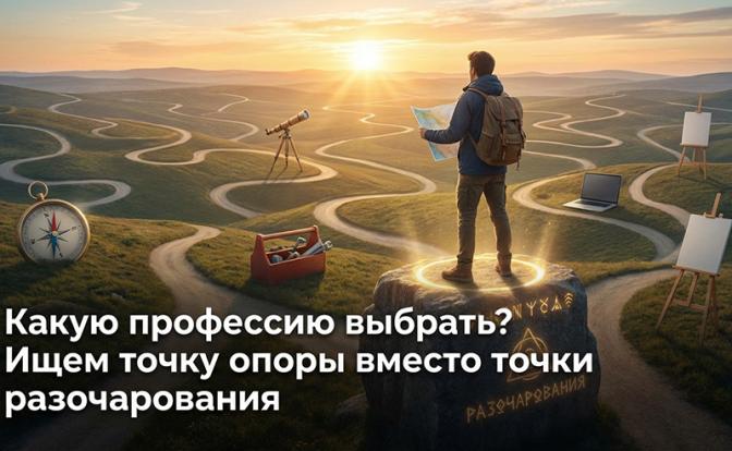 Какую профессию выбрать? Ищем точку опоры вместо точки разочарования