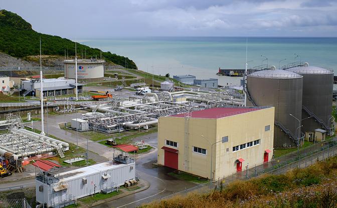 На фото: вид на морской терминал Каспийского трубопроводного консорциума (КТК)