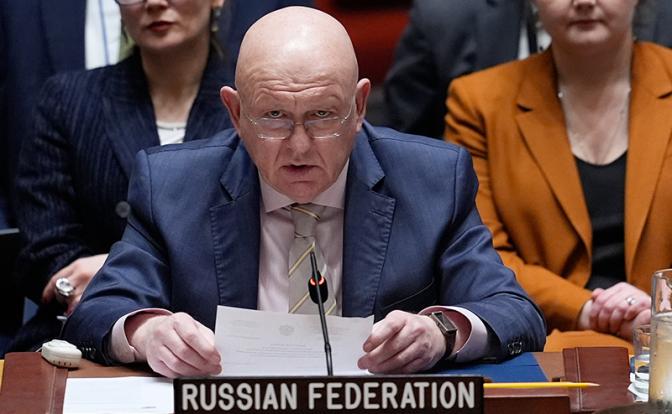 На фото: постоянный представитель России при ООН Василий Небензя