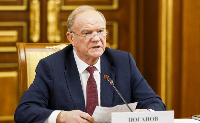 На фото: лидер КПРФ Геннадий Зюганов.