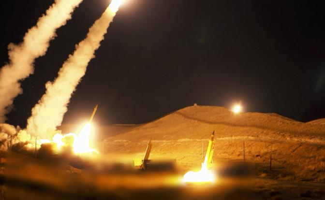 На фото: запуск ракет «Хейбар» Ираном.