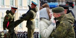 Репетиция парада Победы в городах России: Колонны женщин-военнослужащих, пролет штурмовиков СУ-25, участники СВО