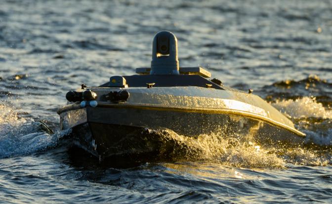 На фото: морской беспилотник «Магура V5» разведывательного управления Министерства обороны Украины.