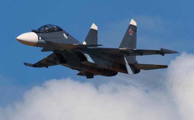 На фото: истребитель Су-30СМ2.